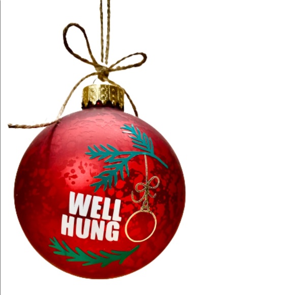 WELL HUNG- HANDMADE CHRISTMAS GLASS RED ORNAMENT - Picture 4 of 16